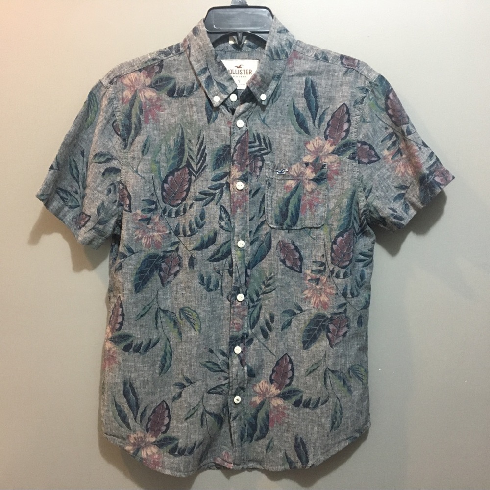 Hollister Hawaiian Shirt Size Small